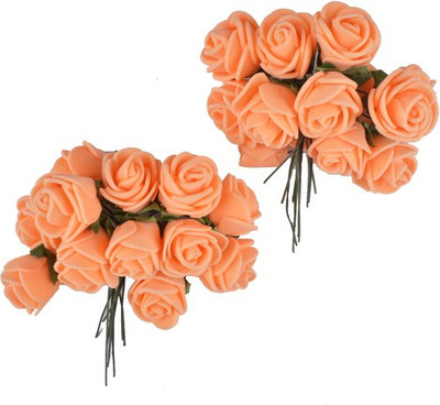 Majik Artificial Flowers Accessories Hair Clip(Orange)