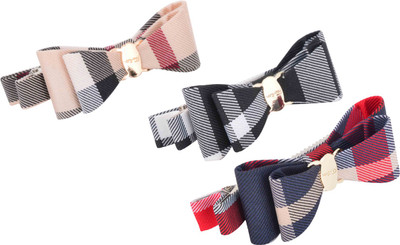 

Aaishwarya Multi-coloured Chequered Bow Hair Accessory Set(Multicolor)