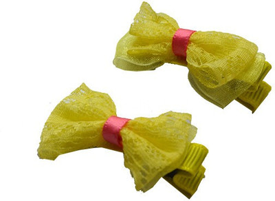 

Pikaboo Lacy Bow Hair Clip(Yellow)