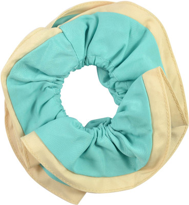 

Sarah Dual Frill Solid Rubber Band(Blue)