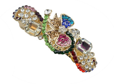 

Taj Pearl Designer Hair Clip(Gold)