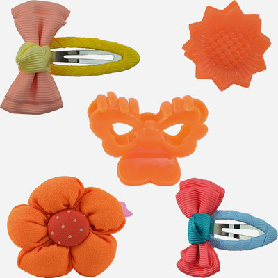 

Angel Glitter My Neon Fashion Combo Hair Accessory Set(Orange)