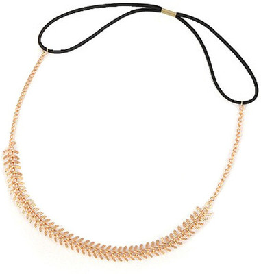 

Young & Forever Greek Goddess Inspired Fishbone Chain headgear Head Band(Gold)