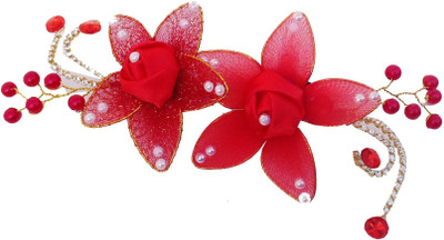 

GRACE FASHION VILLA Decorative Flower Hair Clip(Red)
