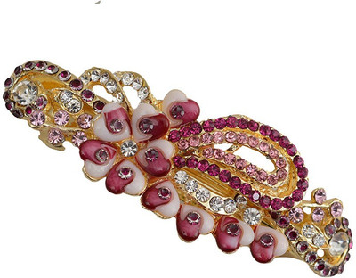 

Taj Pearl Designer Hair Clip(Gold)
