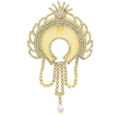 

Anuradha Art ZHB-328 Hair Pin(Gold, White)