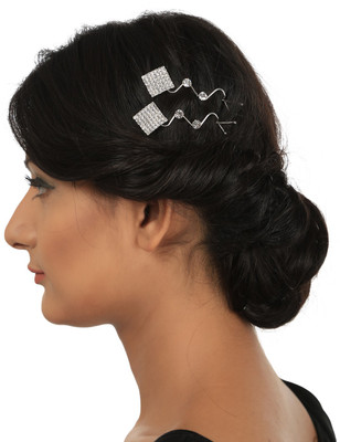 

Prita 2 Constellation Star Side Pin Hair Clip(Silver)