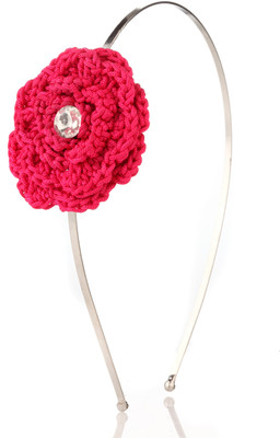 

Trinketbag My Knitted Rose Hair Band(Pink, Silver)