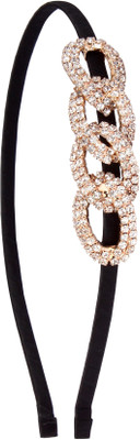 

20 Dresses Interlocked In Diamonds Hair Band(Black)