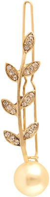 

Jazz Jewellery Toned Stone Hair Pin(Gold)