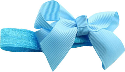 

AkinosKIDS Elegant Ribbon Bow BabyGirl Head Band(Blue)