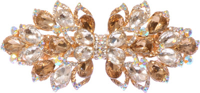 

Mansiyaorange party Wedding casual wear fancy Golden pin accessories Hair Clip(Copper)