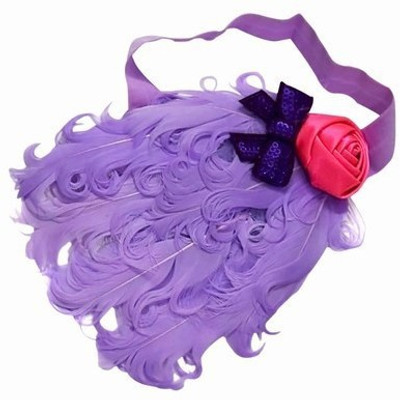 

Pinkblueindia Baby Soft Feather with Soft Elastic Head Band(Purple)