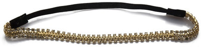 

Blueberry Thin Elastics Hair Band(Gold, Black)
