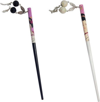 

CraftEra Wooden Stick Hair Pin(Multicolor)