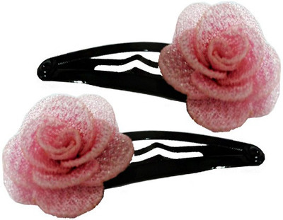 OPC Beautiful Floral Hair Accessory - Pack of 2 Tic Tac Clip(Pink)