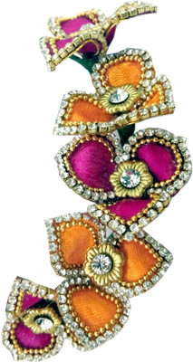 

ODDEVEN Beautiful hair Flower Accessories Brooch with wedding party wear Hair Accessory Set(Multicolor)