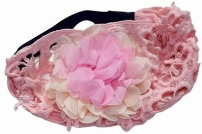 

Pinkblueindia Elegant Broad Crochet with a Flower Head Band(Pink)