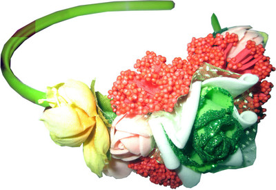 

Apeksha Arts Floral With Flowers Hair Band(Multicolor)