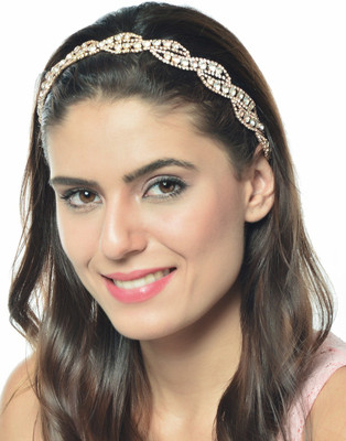 

Hair Drama Company Hair Drama Golden Metal Headband Head Band(Gold)