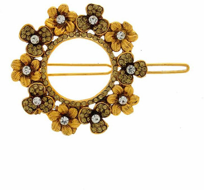 

Anuradha Art ZHP-628 Hair Clip(Gold, White)
