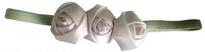 

NeedyBee Soft Elastic Satin Roses Head Band(Yellow)