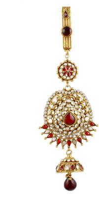 

Orniza Ethnic Indian Wedding Accessory Juda Hair Pin(Maroon)