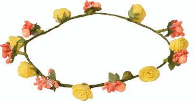 

Loops n knots Tiara Head Band(Yellow, Orange)