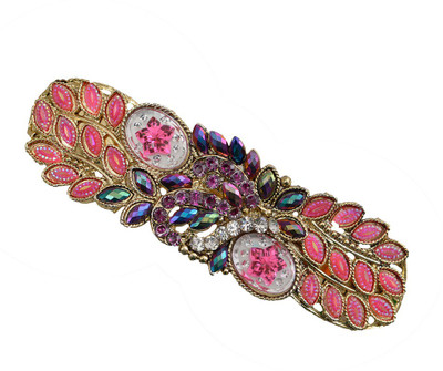 

Taj Pearl Designer Hair Clip(Gold)