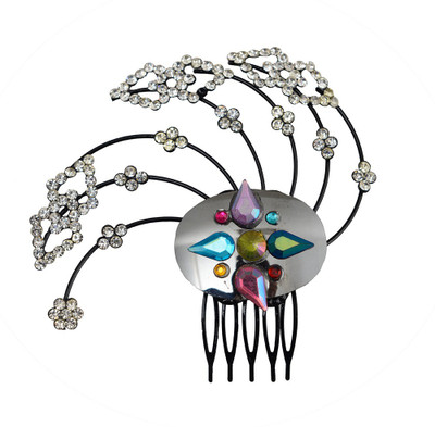 

Taj Pearl Designer Hair Claw(Black)