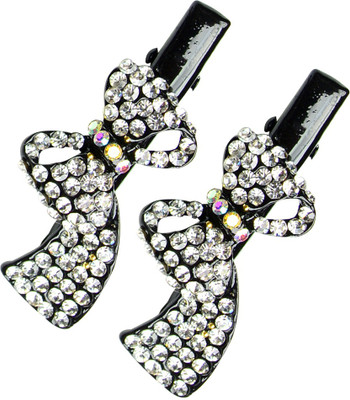 

Glitters Online Silver Colour American Diamond Hair Clip(Silver)