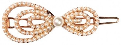 Crunchy Fashion Leather Bow Hair Pin(White)