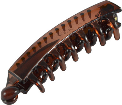 

Sarah Small Stylish Griper Banana Clip(Brown)