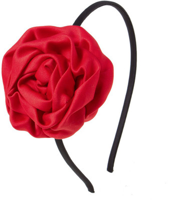 

Pikaboo Newborn Baby Girl Rolled Up Rose - Red Hair Band(Multicolor)