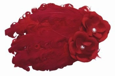 

Pinkblueindia kids Soft Feather Flower Head Band(Red)