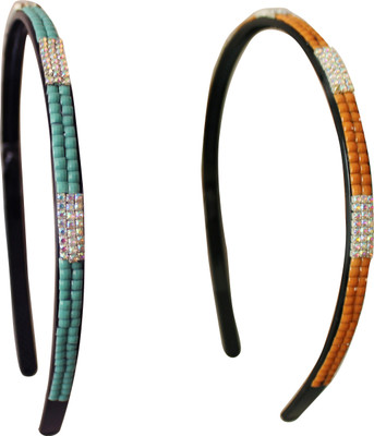 

Sagunya Casual Hair Band(Orange, Blue)