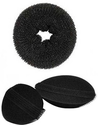 

A Shreeparna Medium Donut Volumizer Hair Accessory Set(Black)