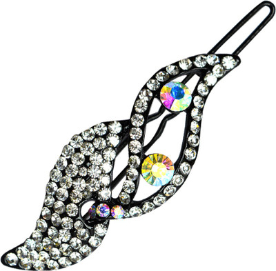 

Glitters Online White Colour American Diamond Hair Clip(White)