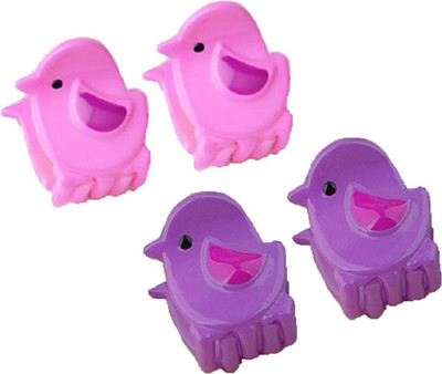 

Angel Closet Small Bird Clutch Hair Clip(Pink, Purple)