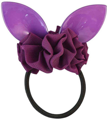 

Sarah Plain Black Fabric Hair Rubber Band for Women Rubber Band(Black)