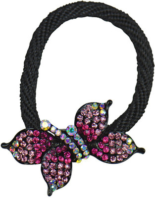 

Glitters Online Pink Colour American Diamond Hair Band(Multicolor)