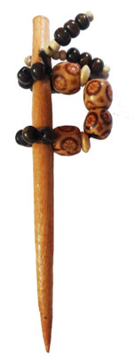 

CraftEra Wooden Stick Hair Pin(Brown)