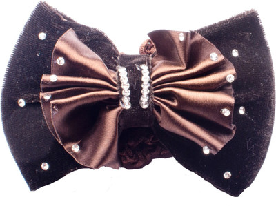 

Majik Professional hair styling Brown Black Bun Clip(Multicolor)