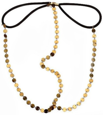 

Young & Forever Party Style Diva Golden Sequence String Headgear Hair Chain(Gold)