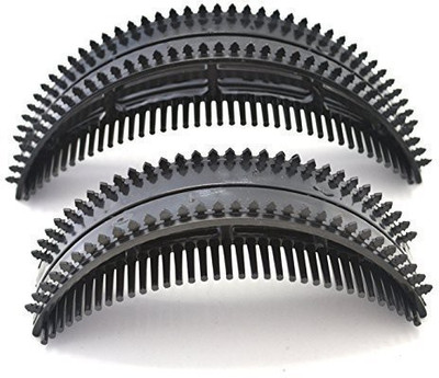 

GEOOT Bumpits Cele-up Hair Bump Comb Brunette Hair Professional hair clip hair accessories (L+S) Hair Clip(Black)