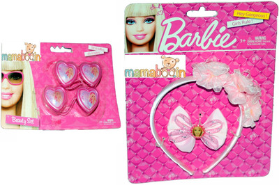 

Mamaboo Barbie Bun, Tic Tac Clip, Hair Accessory Set(Multicolor)