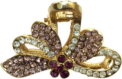 

B-Fashionable Semi Flower Hair Claw(Purple)