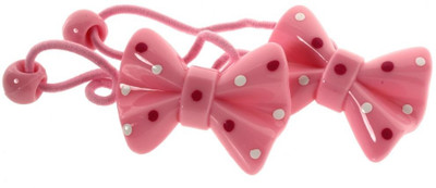 

Trendy Baubles Elastic Band Collection Rubber Band(Pink, Red)
