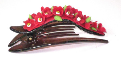 

Advance Hotline Porcelain clay work fancy hair claw Hair Clip(Multicolor)