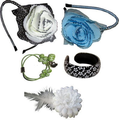 

Yashasvi Floral Style Hair band Hair Accessory Set(Multicolor)